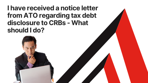 man looking at computer wondering what he should do about tax debt letter from ATO