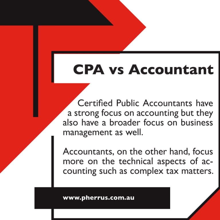 CPA vs Accountant Pherrus Financial Services