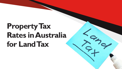 Property Tax Rates in Australia for Land Tax banner