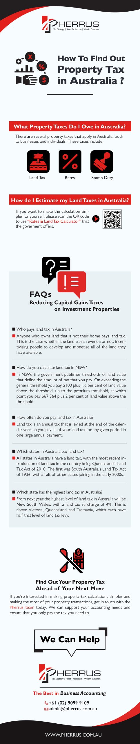 How to find out property tax infographic