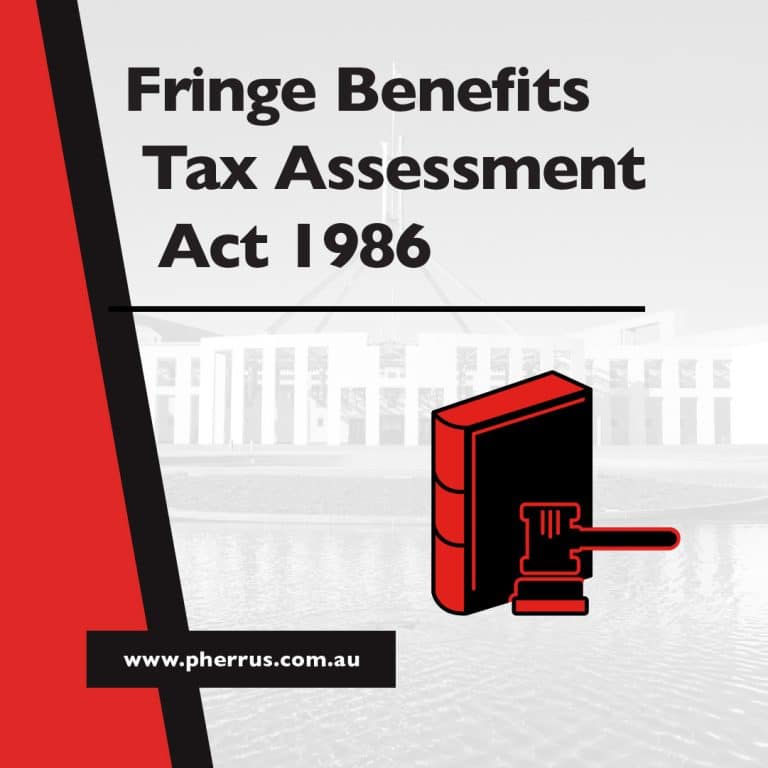 Fringe Benefits Tax Assessment Act 1986 Pherrus
