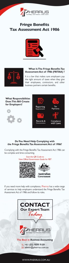 The Fringe Benefits Tax Assessment Act of 1986 - How It Affects You Infographic