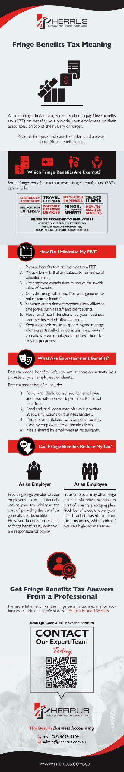 Fringe Benefits Tax Meaning Infographic