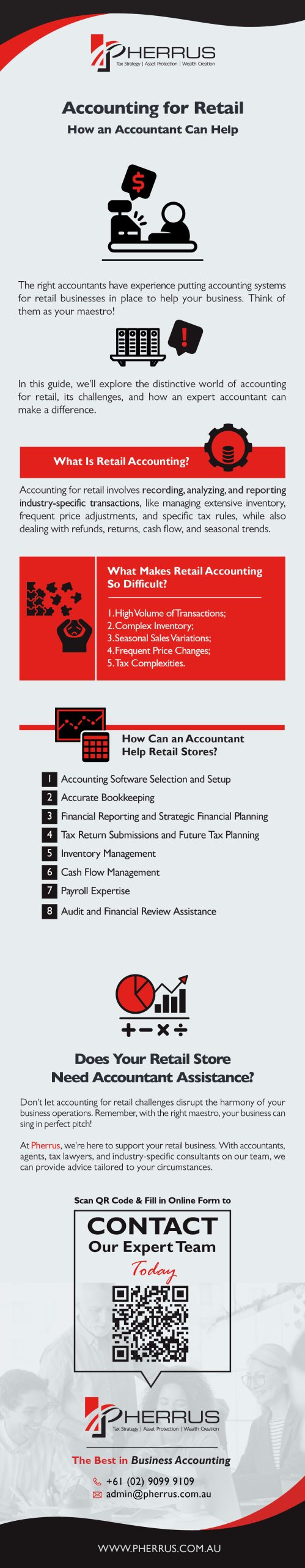 Accounting for Retail - How an Accountant Can Help Infographic